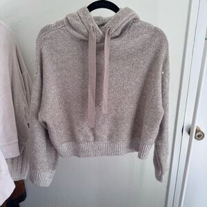 Cropped Sweater Hoodie